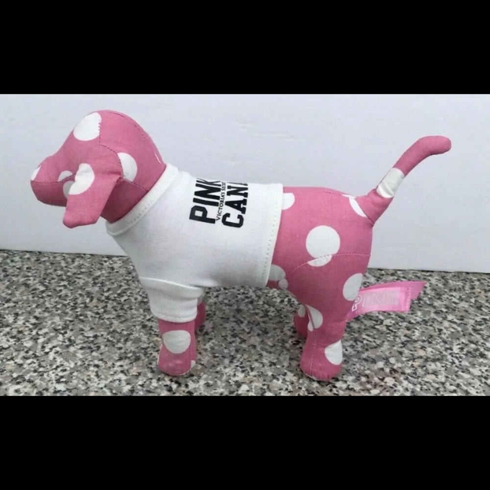 Victoria’s Secret PINK RARE CANADA POLKA DOT DOG HTF - Picture 9 of 10